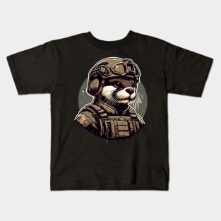 Otter Soldier Kids T-Shirt